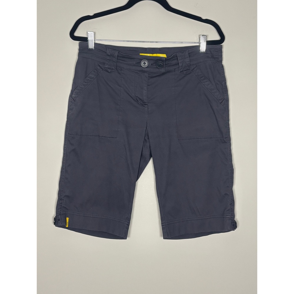 Lole Womens Gray Bermuda Shorts Size 8 Stretch Cotton Casual Hiking Outdoor